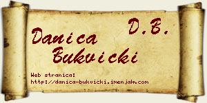 Danica Bukvički vizit kartica